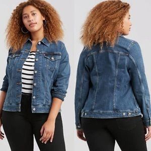 Levis original trucker jacket denim jean jacket plus size 3x worn twice